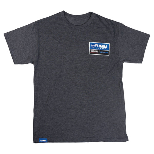 Yamaha New OEM, Men's Racing Cotton Polyester Short Sleeve Tee, CRP-18TYR-GY-SM