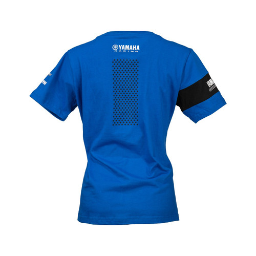 Yamaha New OEM Ladies Medium, Paddock Blue Pulse T-Shirt, CRW-20TPP-BL-MD