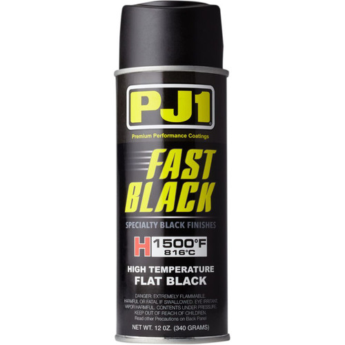 PJ1 Hi-Temp Exhaust Paint Flat Black 12oz. 16-HIT 53-6020 PJ16-HIT 3712-0027