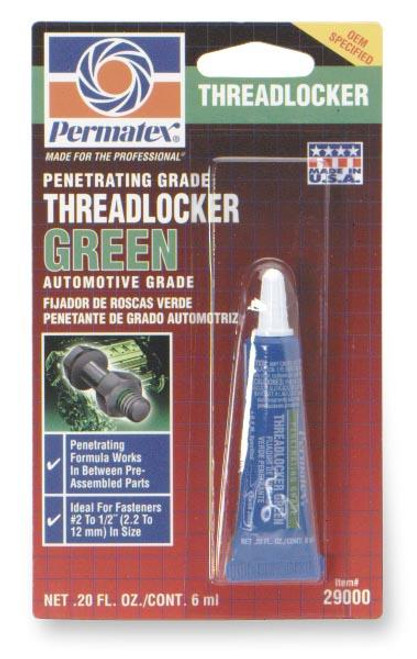 PERMATEX Permatex,290 Threadlock Grn, 29000