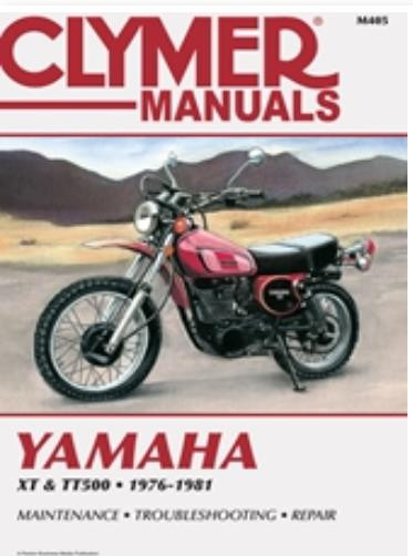 CLYMER Manual - Yamaha Xt/Tt 500, M405