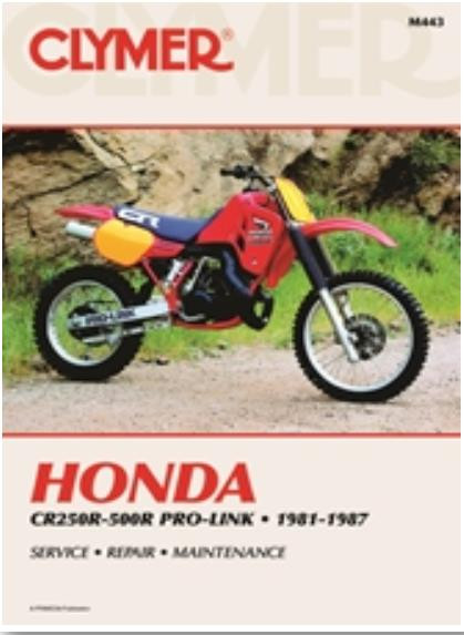 CLYMER Manual - Honda Cr250-500R, M443