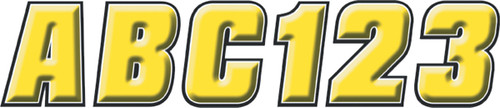 HARDLINE Sticker Kit - 2" - Yellow/Black, YEBLK500