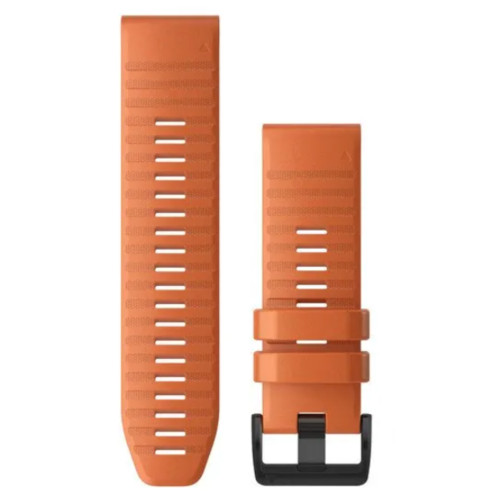 Garmin OEM QuickFit® 26 Watch Bands Ember Orange Silicone, 010-12864-01