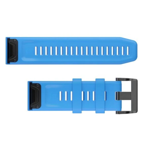 Garmin OEM QuickFit® 26 Watch Bands Cyan Blue Silicone, 010-12741-02