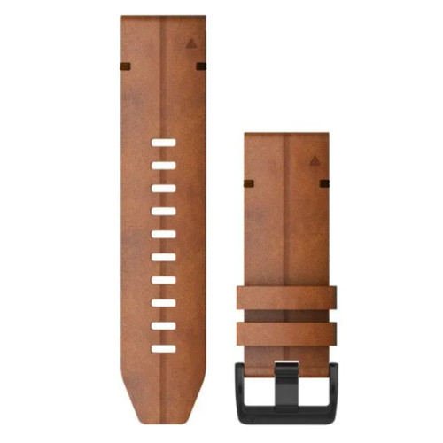 Garmin OEM QuickFit® 26 Watch Bands Chestnut Leather, 010-12864-05
