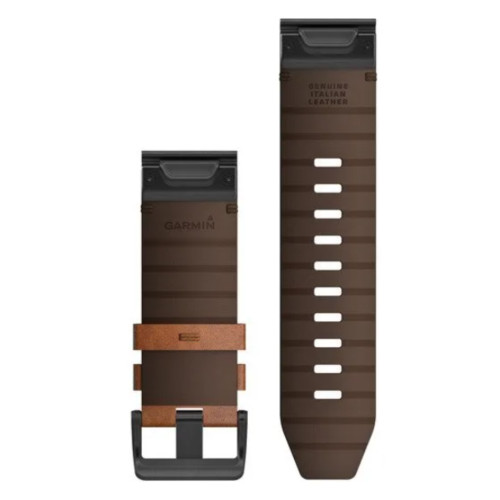 Garmin OEM QuickFit® 26 Watch Bands Chestnut Leather, 010-12864-05