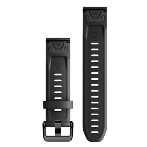 Garmin OEM QuickFit® 20 Watch Bands Black Silicone, 010-13102-00