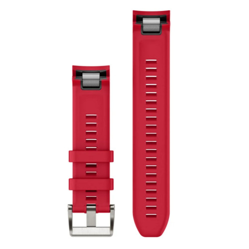 Garmin OEM QuickFit® 22 Watch Straps Plasma Red Silicone Strap, 010-13225-03