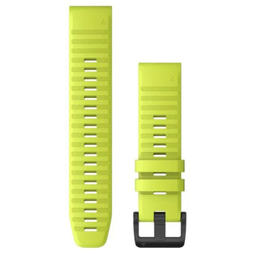 Garmin OEM QuickFit® 22 Watch Bands Amp Yellow Silicone, 010-12863-04
