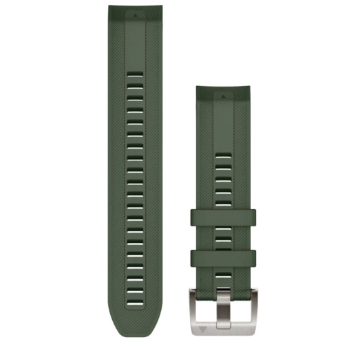 Garmin OEM QuickFit® 22 Watch Straps Pine Green Silicone Strap, 010-13225-01