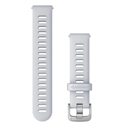 Garmin OEM Quick Release Bands (18 mm) Whitestone with Silver Hardware, 010-11251-3F