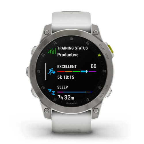 Garmin New OEM epix™ (Gen 2) Sapphire - White Titanium, 010-02582-20