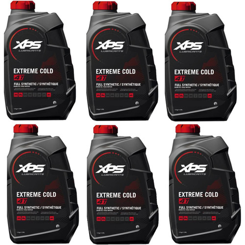 Can-Am New OEM, XPS 4-Stroke 0W-20 Extreme Cold Synthetic Oil 6 Quart, 9779145
