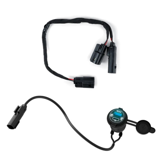 Ski-Doo OEM, Plug-And-Play USB Power Outlet Kit, 860201261 860202847