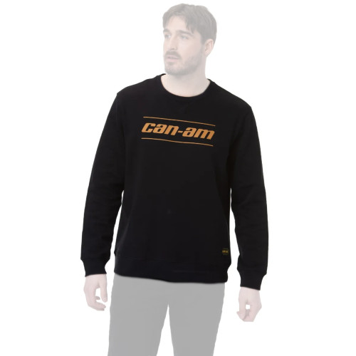 Can-Am New OEM Men's 2X-Large Black Signature Crew Fleece, 4546321490