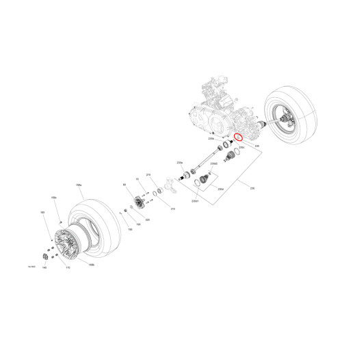 Can-Am New OEM Maverick O-Ring, 293300196