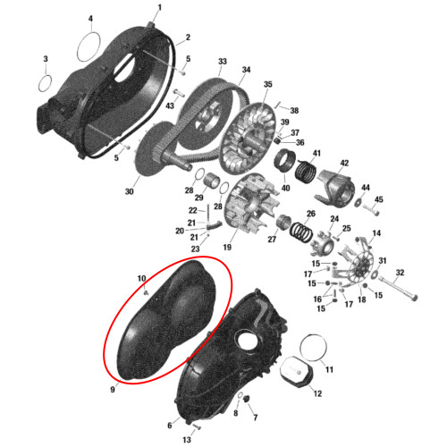 Can-Am New OEM Transmission Insulating Mat, Defender PRO/MAX/HD10, 420897387