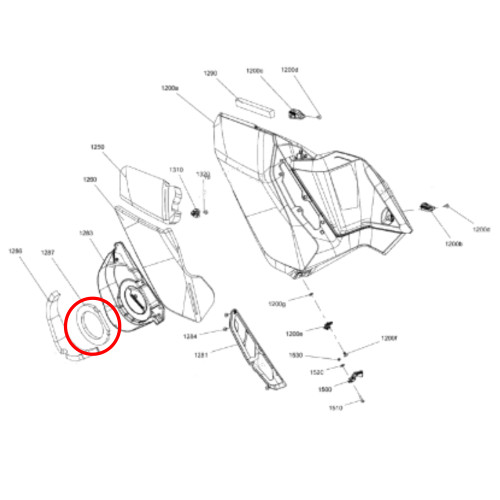 Ski-Doo New OEM Side Panel Foam, 517307639