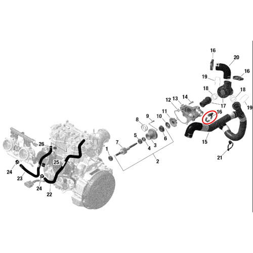 Ski-Doo New OEM 26-38MM Clamp, Expedition/MXZ/Renegade/Summit, 420951120 Ski-Doo New OEM 26-38MM Clamp, Expedition/MXZ/Renegade/Summit, 420951120