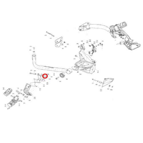 Can-Am New OEM Spyder Footrest Back Plate, 705008553