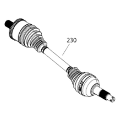 Can-Am New OEM, Maverick Trail Heavy Duty Rear Premium Half Shaft, 705502755