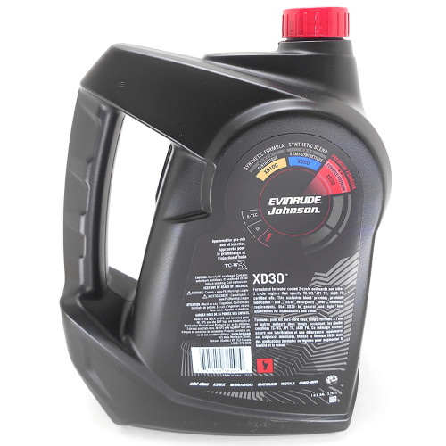 Johnson Evinrude OMC OEM XD30 Premium Formula 2-Stroke Oil Gallon, 0779725