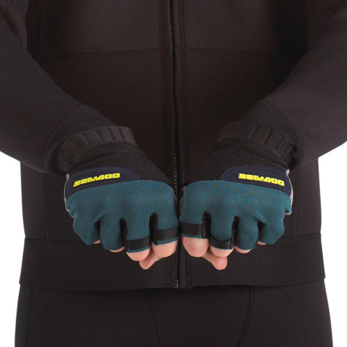 Sea-Doo New OEM, Unisex Large Stretch Choppy Shorty Gloves, 4463330974