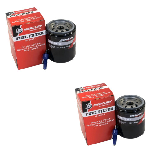 Mercury Marine Mercruiser New OEM Water Separating Fuel Filter Kit Set of 2 184584 35-18458T4