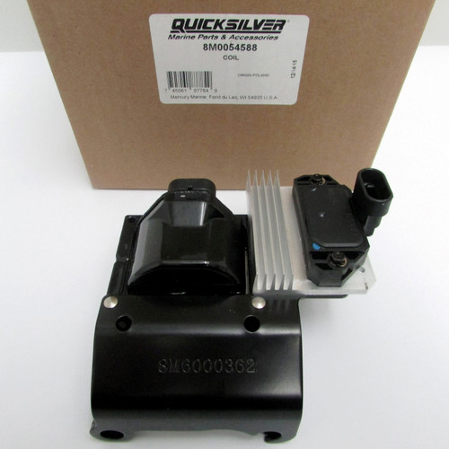 Mercruiser New OEM Ignition Coil HEI 4.3L,5.0L,5.7L,6.2L 392-863704T, 8M0054588