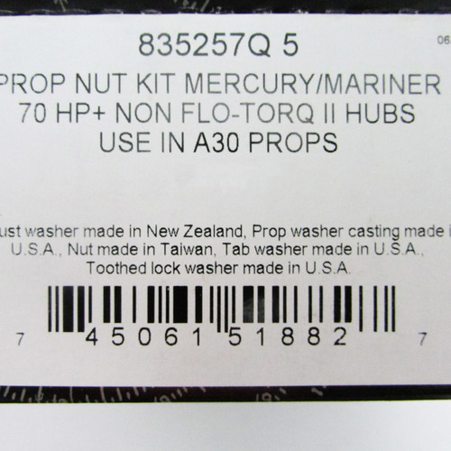 Mercury New OEM Hi Thrust Propeller 13 3/4x15 48-77342A33 Prop 13.75x15