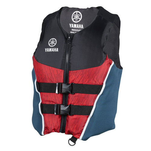 Yamaha New OEM Adult 19NNC Neoprene/Nylon Combo PFD, Large, MAR-19NNC-RD-LG
