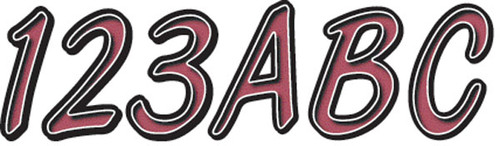 HARDLINE I.D. Sticker Kit - 400 Series - Burgundy, RUBKG400