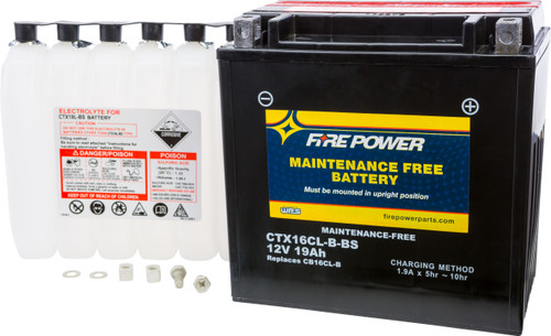 FIRE POWER Maintenance Free Sealed Battery, 49-2289