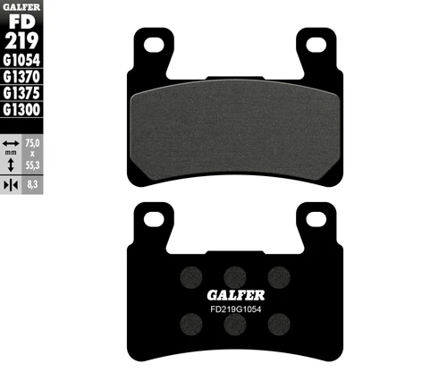 GALFER Semi-Metallic Brake Pads, 17-219S
