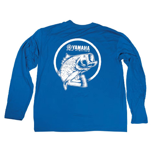 Yamaha New OEM Men's Pro Fishing Freshwater LS Tee CRP-18LPF-BL-LG