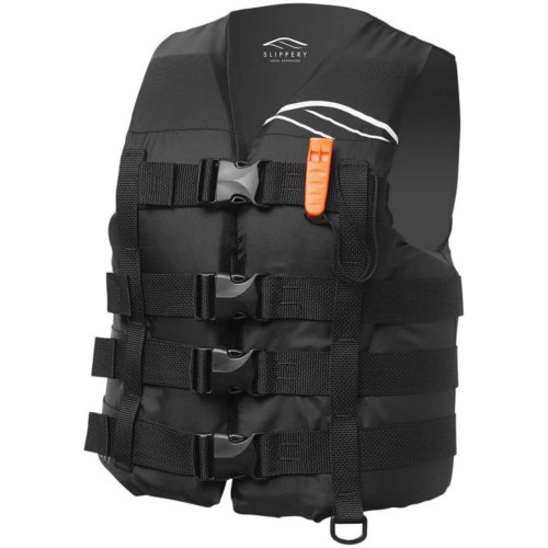 Slippery New Men's Black 2X/3X-Large Hydro Nylon Vest, 32400859