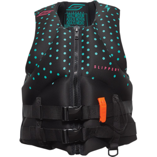 Slippery New Women's Medium Black/Mint Surge Neo Vest, 32410141