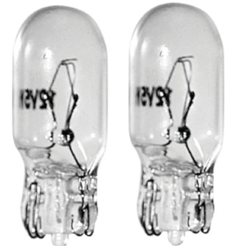 Ancor New, 12V 3.8W Nickel-Plated Brass Light Bulb, Pack of 2, 639-520194