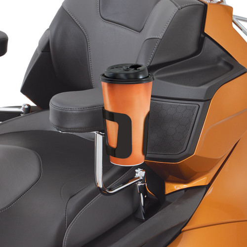 Show Chrome Accessories Armrest Beverage Holder Black, 52-836BK Show Chrome Accessories Armrest Beverage Holder Black, 52-836BK