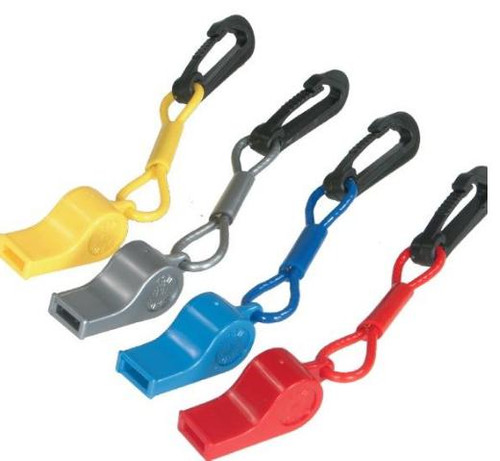 ATLANTIS Whistle With Clip - Red, A2701C