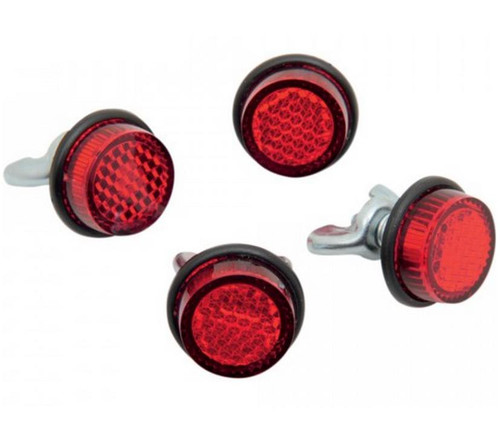 CHRIS PRODUCTS Mini Reflectors 4-Red, CH4R