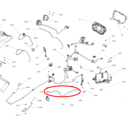 Ski-Doo OEM Positive Wire, 515178110