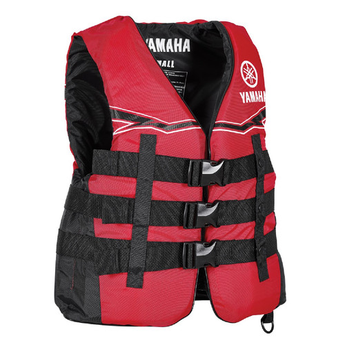Yamaha New OEM Adult Men's 3X Red Nylon Life Jacket/PFD MAR-21V3B-RD-3X