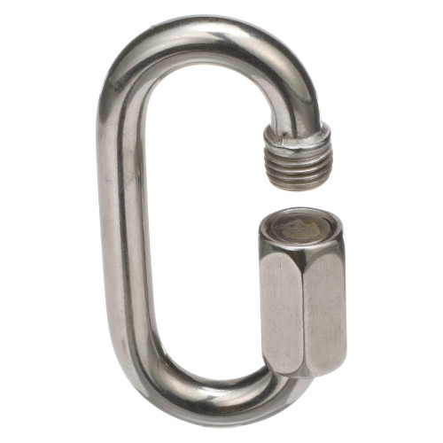 Seachoice Polished Stainless Steel 2-1/4 in. L X 1/4 in. W Chain Link, 50-43461