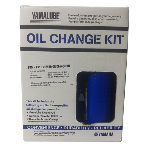 Yamaha Outboard New OEM Oil Change,Filter Service Kit F75-F115, LUB-MRNMD-KT-21