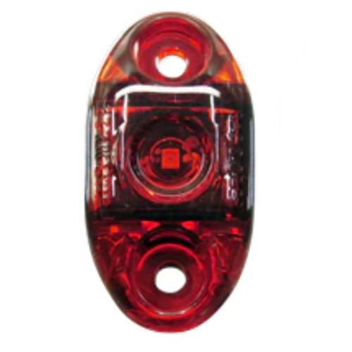 Tecniq New OEM 2" Red Oval Sidemarker W/Red Lens & Pigtail Connection, S21-RR00-1