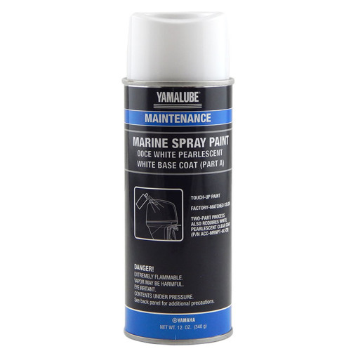 Yamaha New OEM Marine Spray Paint White Pearlescent Base Coat, ACC-MRNPT-0C-EA