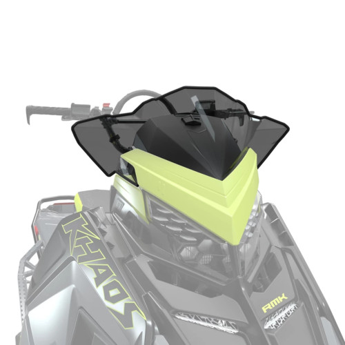 Polaris Snowmobile New OEM Low Windshield, Dark Smoke, 2889405