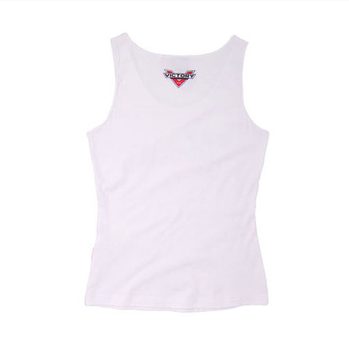 Victory Motorcycle New Women's White American Logo Tank, Large, 286325906